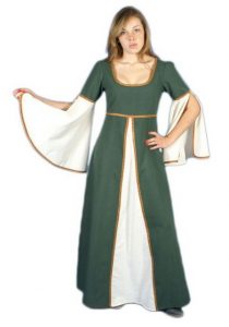 traje de mujer medieval