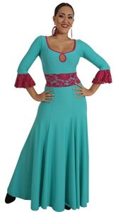 vestido de flamenca colorido