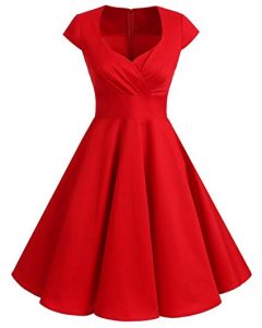 vestido vintage rojo
